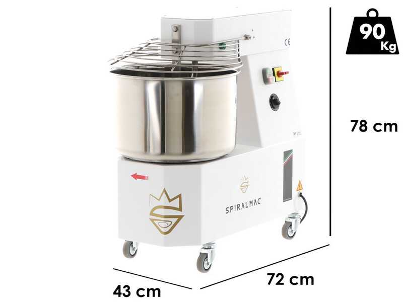  SPIRALMAC SV25 - Amasadora de espiral - Monof&aacute;sica - 25 Kg