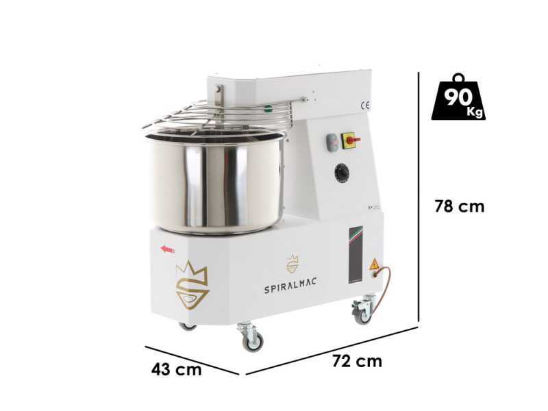 SPIRALMAC SV25 - Amasadora de espiral - trif&aacute;sica - 2 velocidades - 25 Kg
