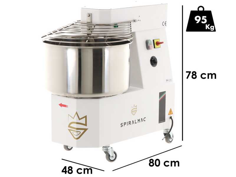 SPIRALMAC SV38 - Amasadora de espiral - trif&aacute;sica - 38Kg - 2 hp