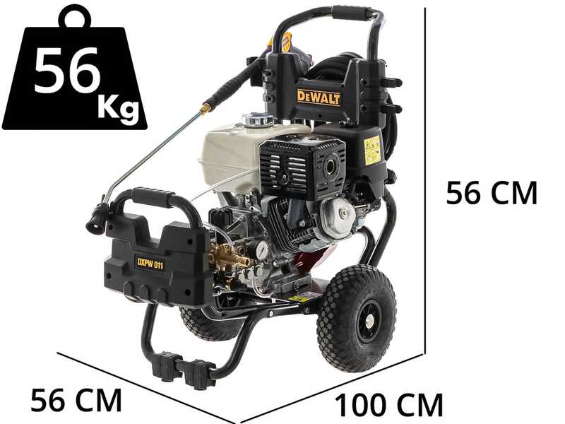 DeWalt DXPW 011E - Hidrolimpiadora profesional de gasolina - 250 bar m&aacute;x. - 900 L/h - motor Honda GX 390