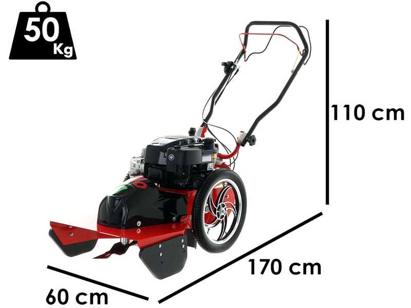 Blue Bird FLO PRO SPEED 7 - Desbrozadora de gasolina - Cuchilla e hilo - B&amp;S 850PXI
