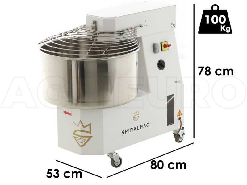 SPIRALMAC SV44HH - Amasadora de espiral de alta hidrataci&oacute;n - Trif&aacute;sica - 2 velocidades - 44 Kg