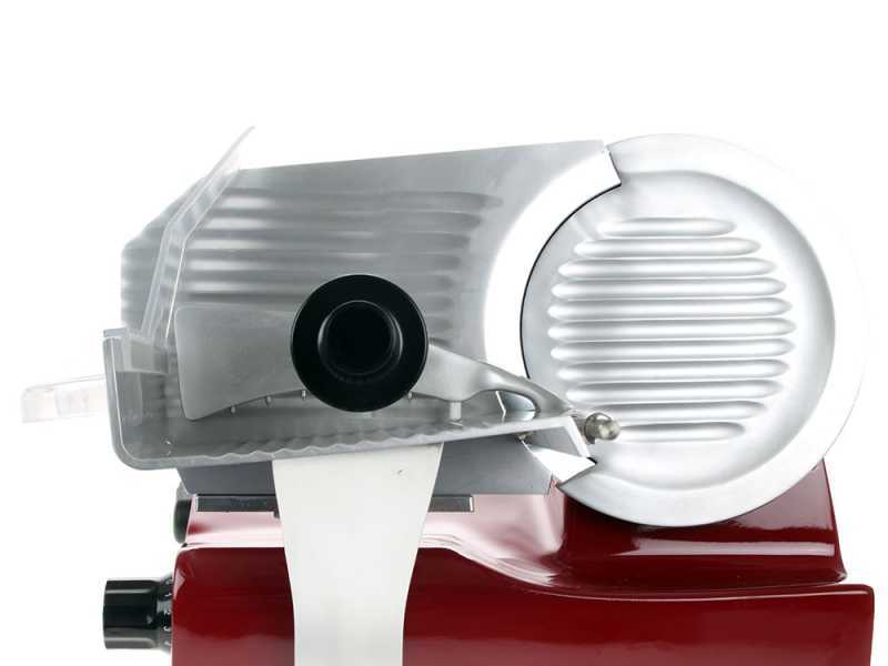 FAC S220 Roja - Cortadora de fiambre con  cuchilla de 220 cm - Afilador de serie - 185 W