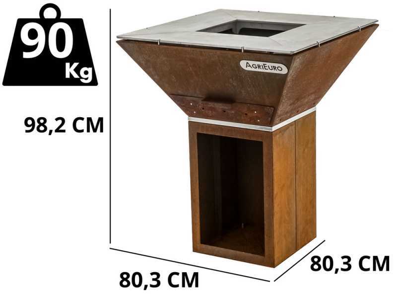 Top Line Colorado - Barbacoa para le&ntilde;a in corten