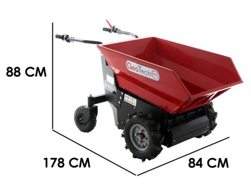 Carretilla con motor de bater&iacute;a GeotechPro Mini Dumper CAR E500 e-Lift - Caj&oacute;n dumper el&eacute;ctrico 500 kg