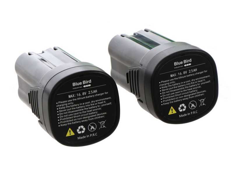 Podadora manual el&eacute;ctrico de bater&iacute;a Blue Bird CS 22-06 - 2 Bater&iacute;as de 16.8 V - 2.5 Ah