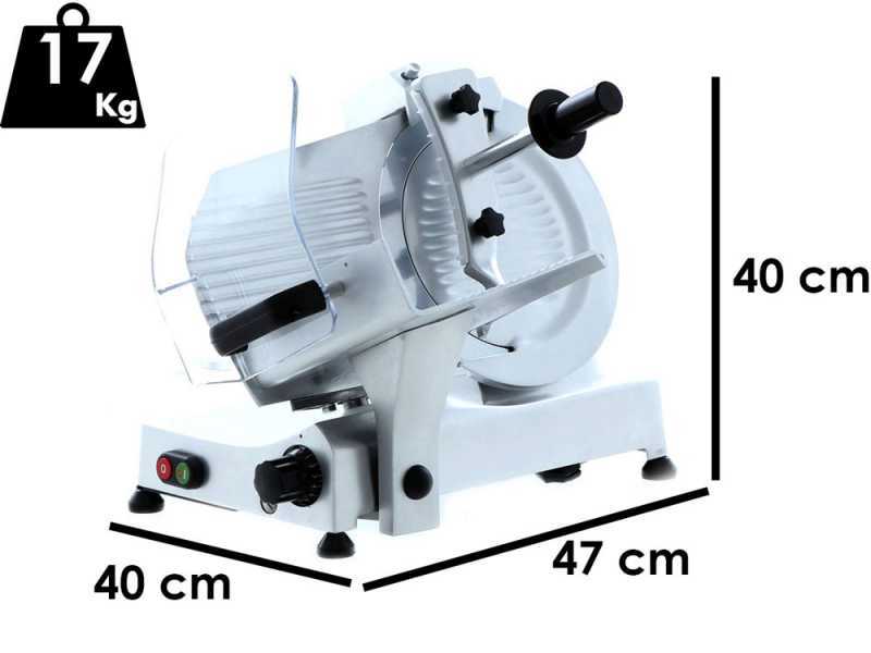 FAC F 275 E - Cortadora de fiambre con cuchilla de 275 mm - Afilador fijo