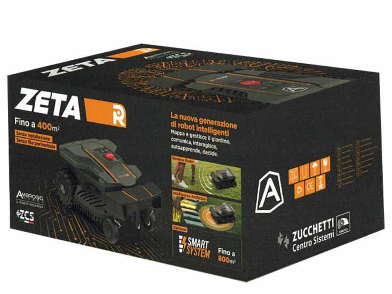 AMBROGIO ZETA R - Robot cortac&eacute;sped - Base de recarga SMART SYSTEM - Sin cable perimetral