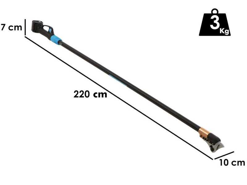 Tijeras de poda el&eacute;ctricas Campagnola STARK 220 - Kit con 2 bater&iacute;as de 21.6V/2.5 Ah y cargador multiple