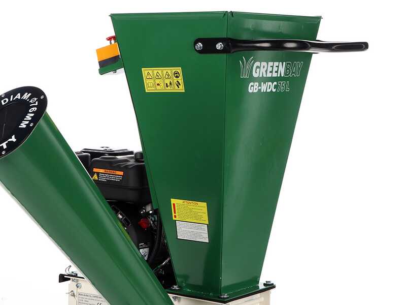 GreenBay GB-WDC 75 L - Biotrituradora con motor de gasolina - Loncin