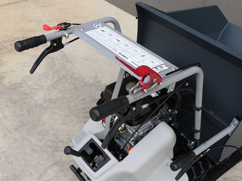 Carretilla con motor, de orugas, BlackStone TB 3250 D - Caja dumper manual - capacidad de carga m&aacute;xima 320 Kg