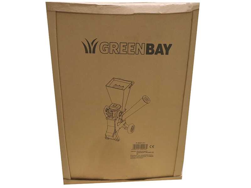 GreenBay GB-WDC 90 LE - Biotrituradora de gasolina - Motor de gasolina Loncin 15 HP
