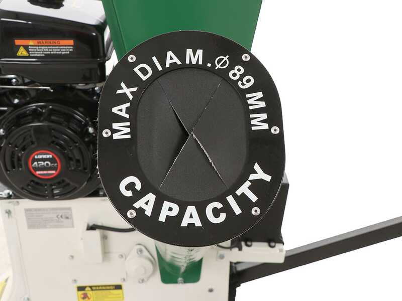GreenBay GB-WDC 90 LE - Biotrituradora de gasolina - Motor de gasolina Loncin 15 HP