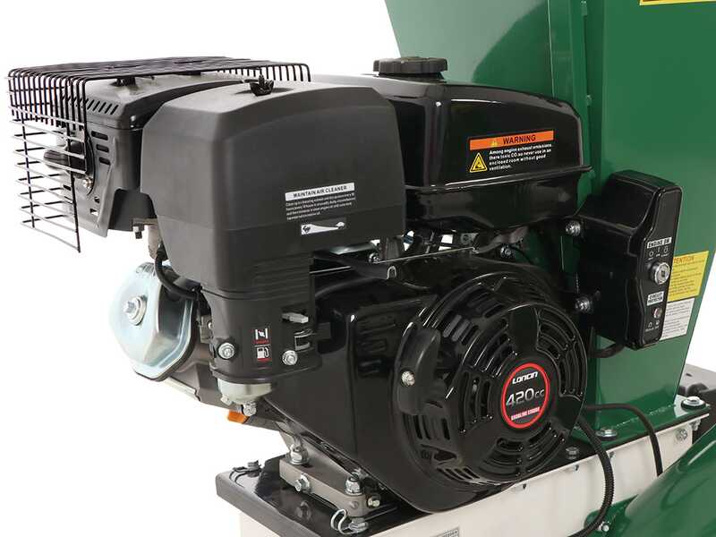 GreenBay GB-WDC 90 LE - Biotrituradora de gasolina - Motor de gasolina Loncin 15 HP