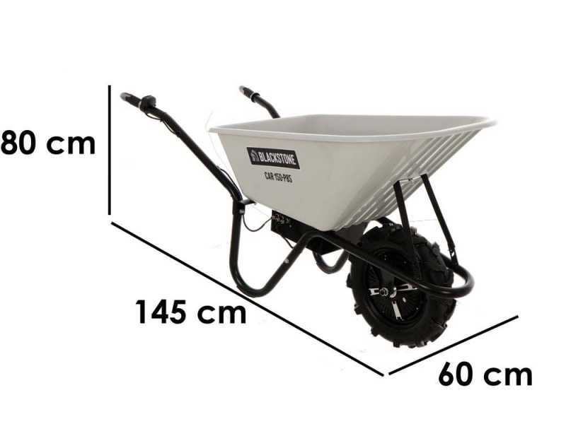 Carretilla el&eacute;ctrica Blackstone CAR 150-P85 - Bater&iacute;a de 24V/12ah