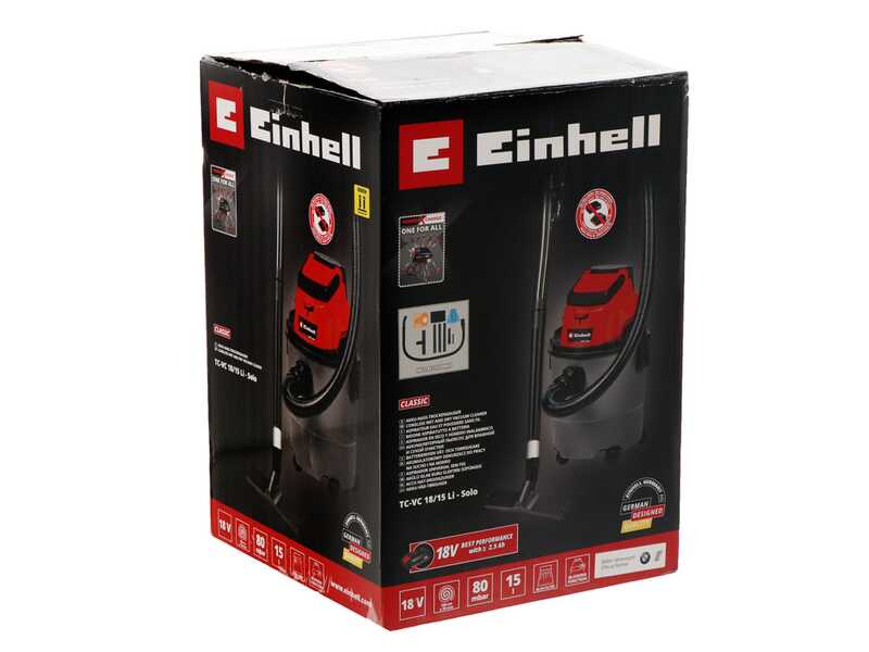 Einhell TC-VC 18/15 Li  - Aspirador de bater&iacute;a  - 18V 2.5Ah