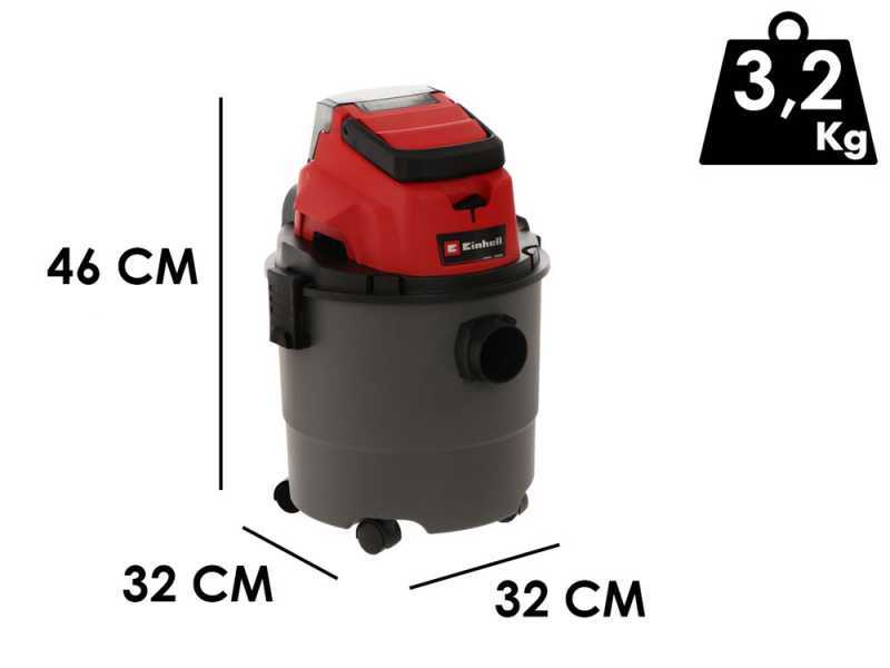 Einhell TC-VC 18/15 Li  -Aspirador de bater&iacute;a  - 2.5Ah 18V