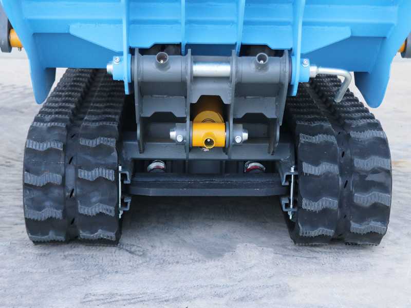 Carretilla de orugas EuroMech EM500L-Dump &amp; Shovel - Caja dumper hidr&aacute;ulica 500 kg con pala