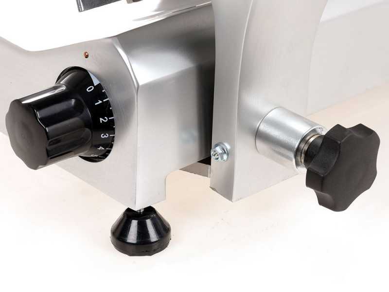 FAC S220AF -Cortadora de fiambre el&eacute;ctrica - CE Profesional - Cuerpo en aleaci&oacute;n de aluminio anodizado