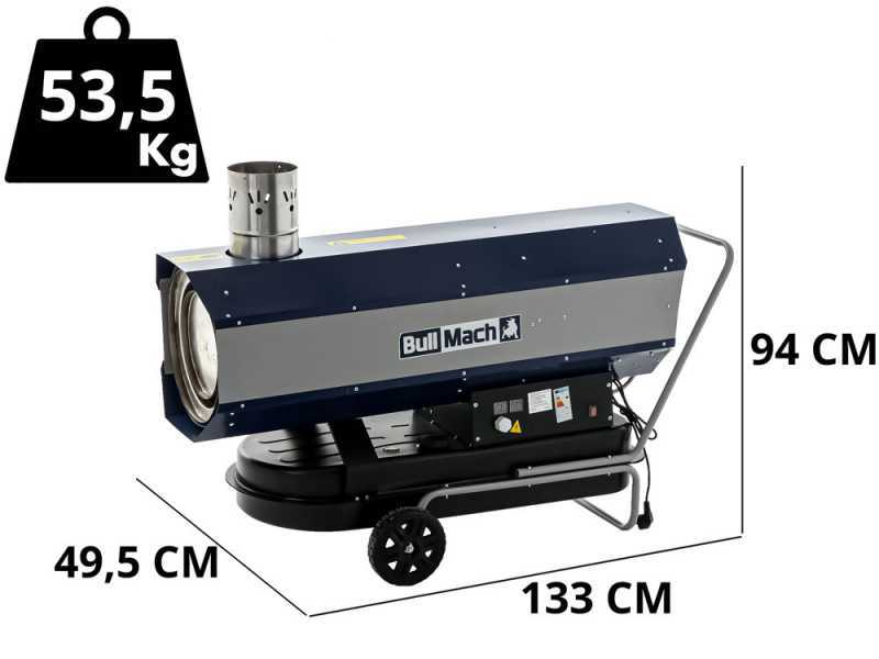 BullMach BM-IDH 50KW - Generador de aire caliente di&eacute;sel - de combusti&oacute;n indirecta