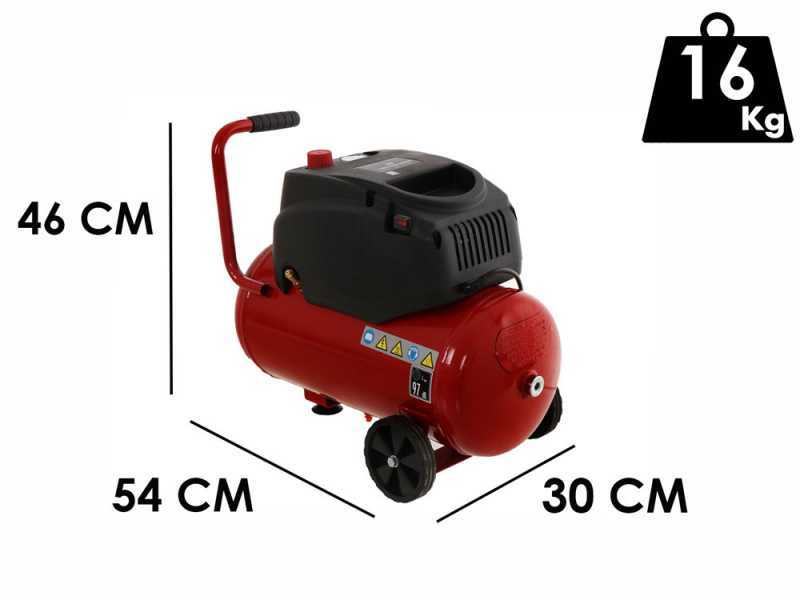 Einhell TC-AC 200/24/8  OF - Compresor de aire el&eacute;ctrico con ruedas - Motor 1.5 HP - 24 L