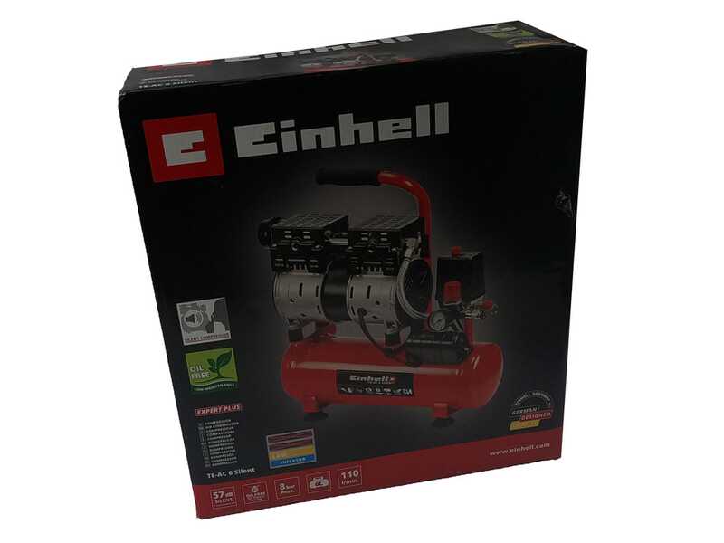 Einhell TE-AC 6 Silent - Compresor de aire eléctrico silencioso