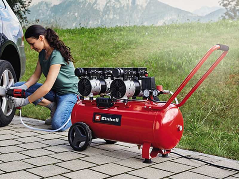 Einhell TE-AC 50 Silent - Compresor el&eacute;ctrico - Con ruedas y silencioso