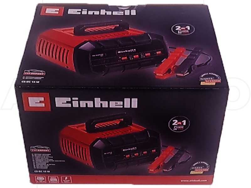 Einhell CE-BC 15 M - Cargador de bater&iacute;as de coche y moto - 12V  - acero/pl&aacute;stico