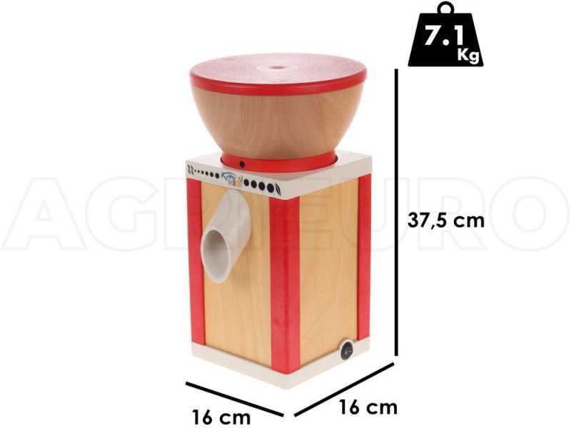 Komo KoMoMio Rojo -Molino de harina de haya con piedra - 400W