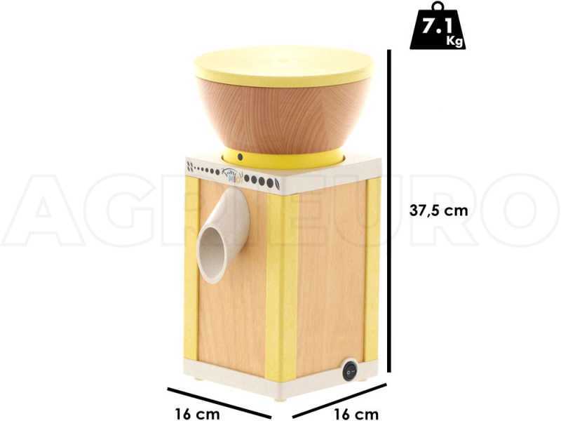 Komo KoMoMio Amarillo - Molino de harina de haya con piedra - 400W