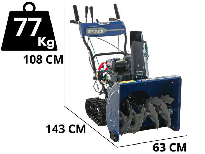 BullMach BM-61 LTE - Quitanieves de gasolina - De orugas - Loncin H200