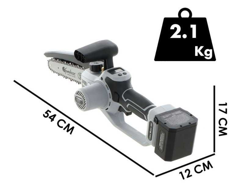 Podadora manual de bater&iacute;a Volpi KVS8000 - 21.6V 4 Ah - espada de 19 cm