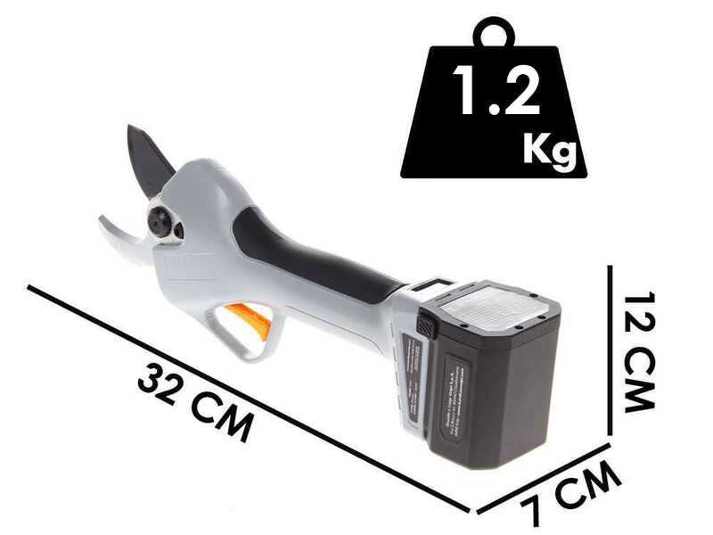 Tijeras de poda de bater&iacute;a Volpi KV390 - 2 Bater&iacute;as de 21,6 V y 2.5 Ah