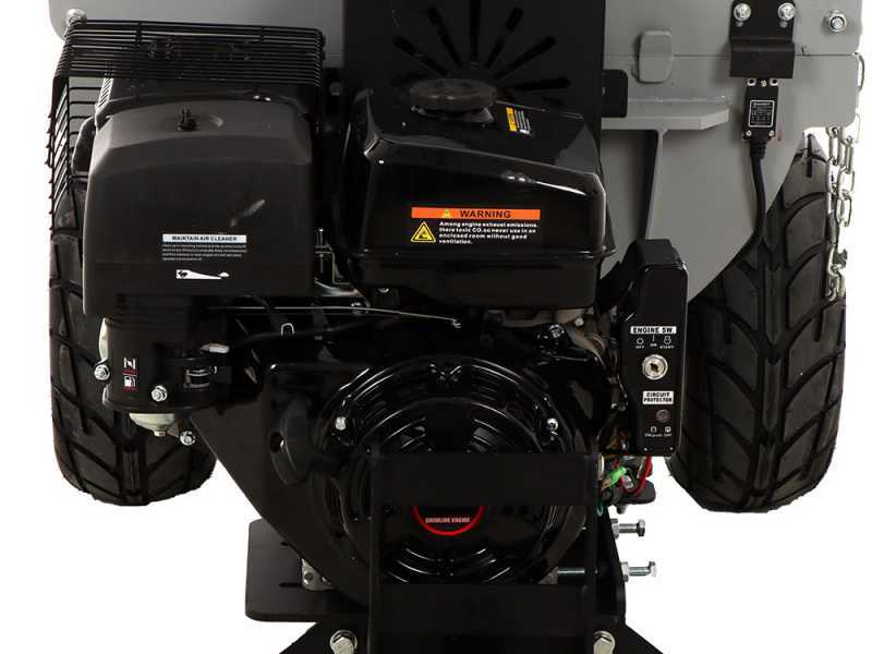 BullMach ZEUS 200 BH-LE - Biotrituradora de gasolina remolcable - Loncin 420cc con arranque el&eacute;ctrico