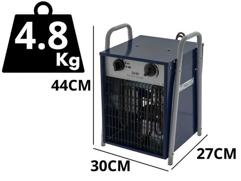 BullMach BM-EFH 3H - Generador de aire caliente el&eacute;ctrico monof&aacute;sico - 3kW