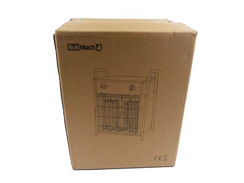 BullMach BM-EFH 9H - Generador de aire caliente trif&aacute;sico con ventilador - 9kW