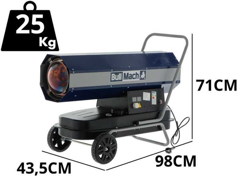 BullMach BM-DDH 60 - Generador de aire caliente di&eacute;sel - De combusti&oacute;n directa - De ruedas - 60 kW