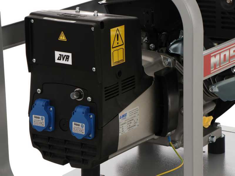 MOSA GE 5000 KBM AVR - Generador de corriente a gasolina con AVR 4.4 kW - Continua 3.6 kW Monof&aacute;sica