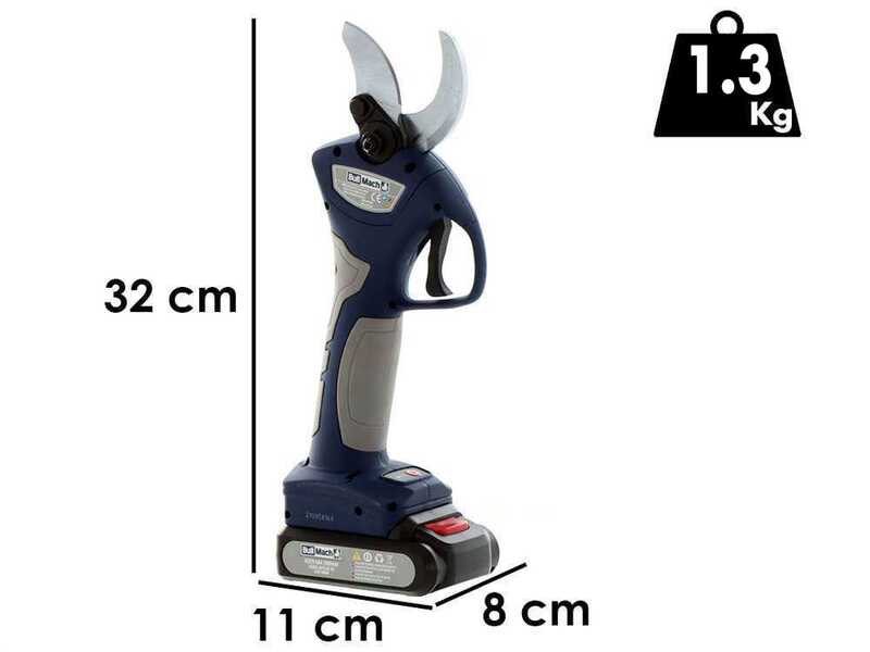 Tijeras el&eacute;ctricas de poda BullMach ARTEMIS 40 - Con 2 bater&iacute;as de 21V/2Ah