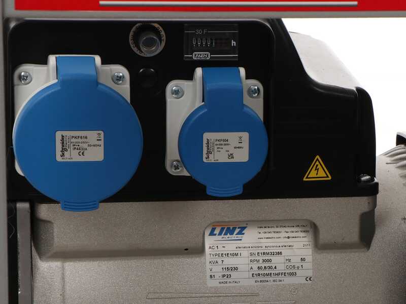 MOSA GE 7000 KBM AVR - Generador de corriente a gasolina con AVR 6.5 kW - Continua 5.4 kW Monof&aacute;sica - Motor Kohler CP CH440