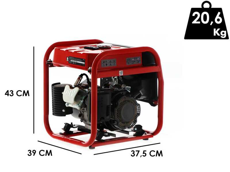 Einhell TC-IG 1100 - Generador de corriente inverter a gasolina 1.4 kW - Continua 1.1 kW Monof&aacute;sica