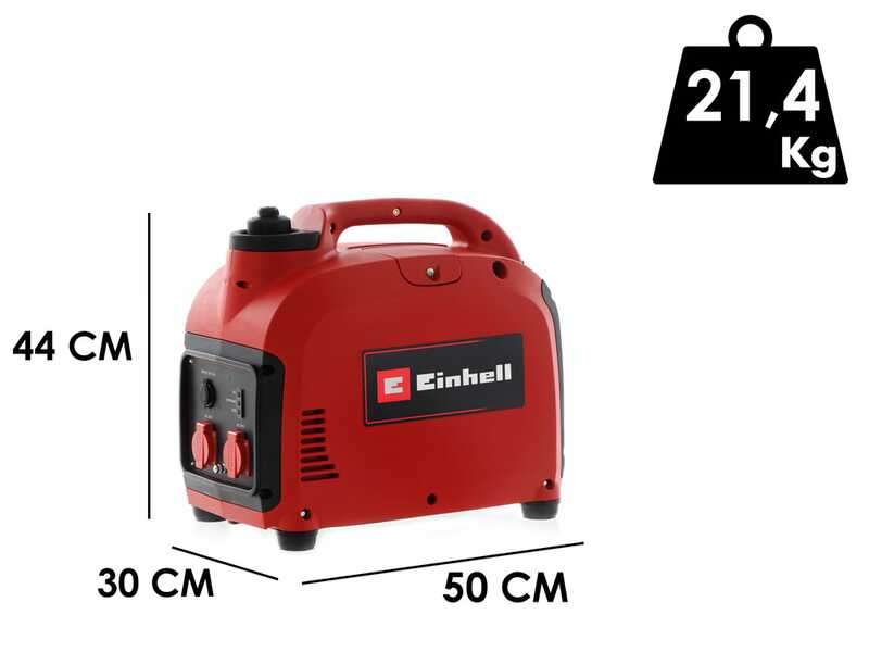 Einhell TC-IG 2000 - Generador de corriente inverter a gasolina 2 kW - Continua 1.8 kW Monof&aacute;sica
