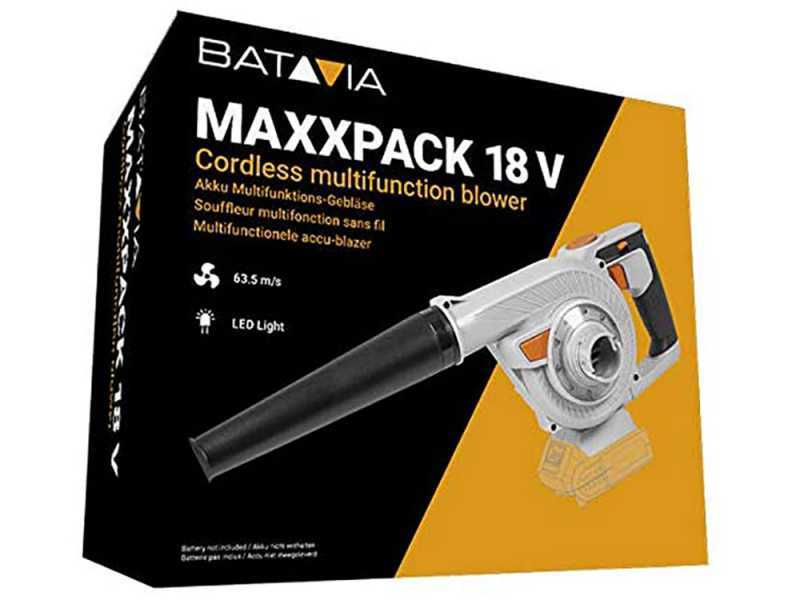 Soplador de bater&iacute;a Batavia Maxxpack 18V SOLO - SIN BATER&Iacute;A NI CARGADOR DE BATER&Iacute;AS