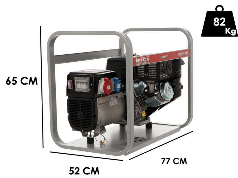 MOSA GE 8000 KBT - Generador de corriente a gasolina 6.4 kW - Continua 5.6 kW Trif&aacute;sica