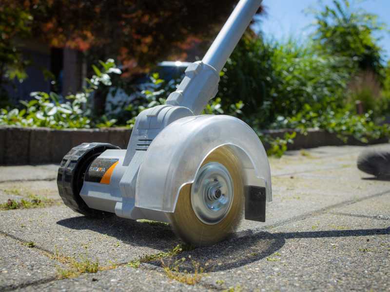 Limpiador de juntas a bater&iacute;a BATAVIA - con bater&iacute;a y cargador de 18V 2Ah - dotado de dos cepillos