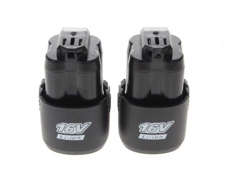 Podadora manual de bater&iacute;a BullMach Kairos 10 - incluye 2 bater&iacute;as de 16V 2Ah