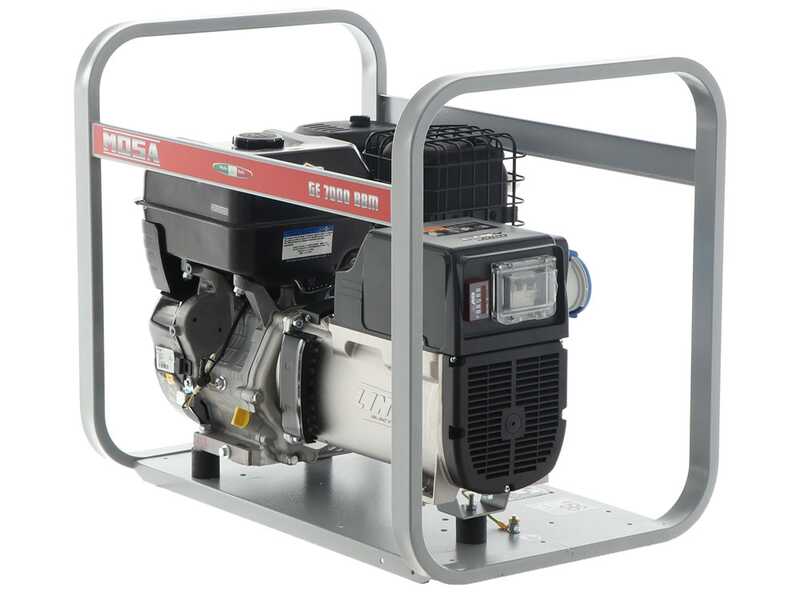 MOSA GE 7000 BBM - Generador de corriente a gasolina 6 kW - Continua 5 kW Monof&aacute;sica - Motor B&amp;S XR2100