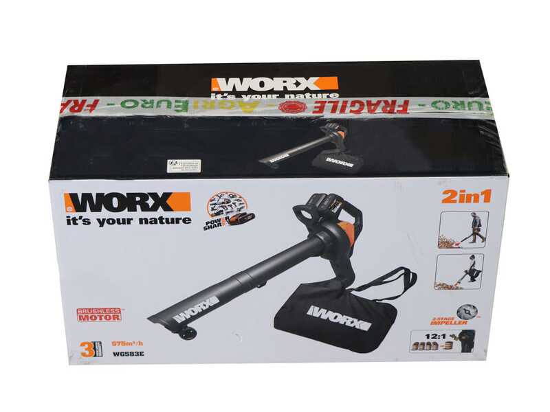 Soplador de bater&iacute;a 3 en 1 WORX WG583E.9 - 20V - BATER&Iacute;A Y CARGADOR NO INCLUIDOS
