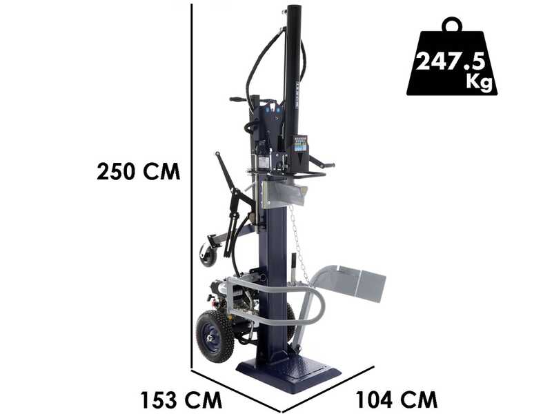 BullMach BM-LS-BS 16 V - Astilladora de le&ntilde;a de gasoil - Vertical B&amp;S CR950