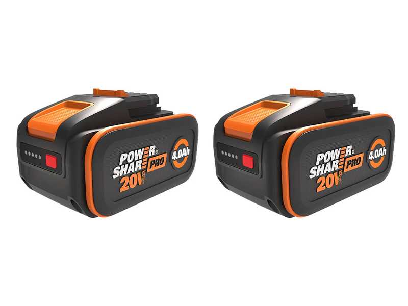 Worx Nitro WG749E - Cortac&eacute;sped autopropulsado de bater&iacute;a 2x20V/4Ah + gratis: 2x20V/4Ah - Corte de 46 cm